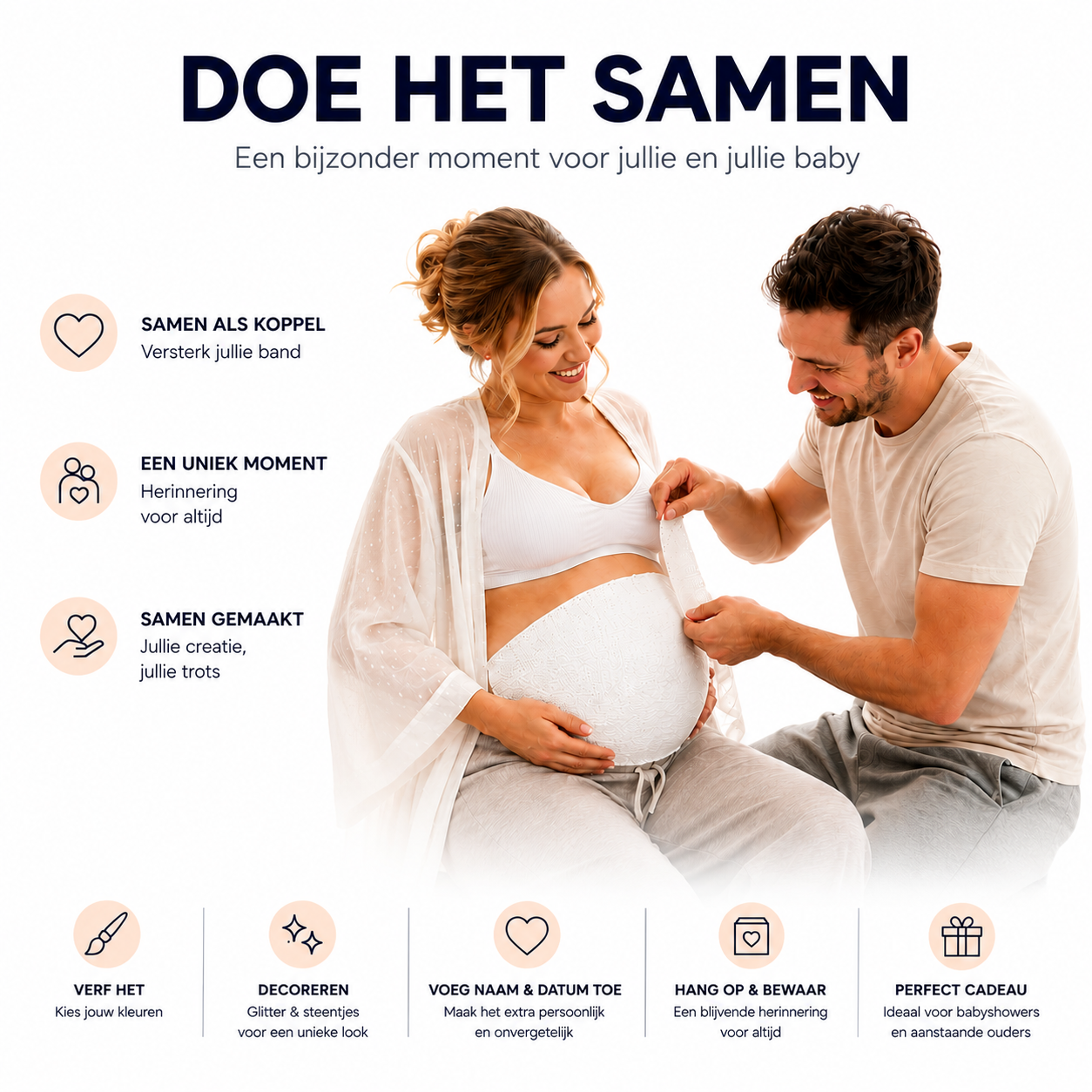 Zwangerschapsbuik Gietset